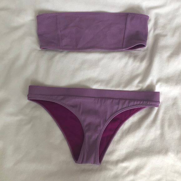 Purple Bandeau Pacsun Bikini - Picture 1 of 5